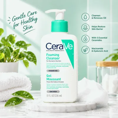 CeraVe Foaming Cleanser (Normal to Oily) - 236ml (France Version)